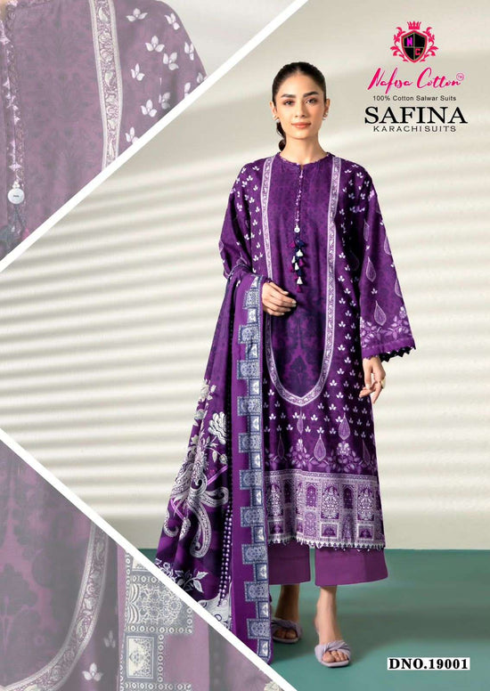 Nafisa Cotton Safina Vol 19 Soft Cotton Digital Print Dress Material