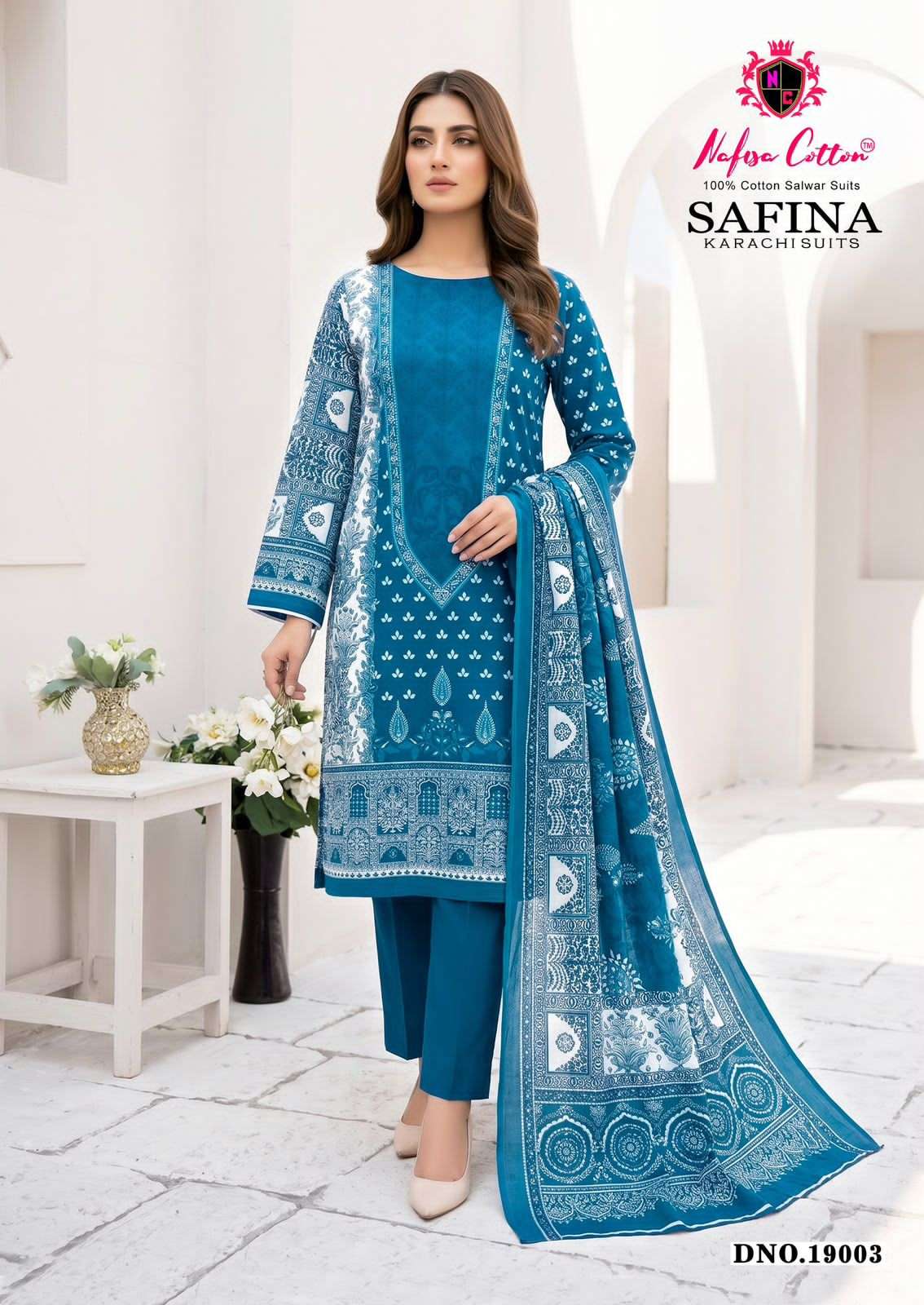 Nafisa Cotton Safina Vol 19 Soft Cotton Digital Print Dress Material