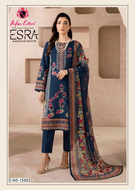 Nafisa Esra Vol 13 Indo Cotton Printed Karachi Dress Material