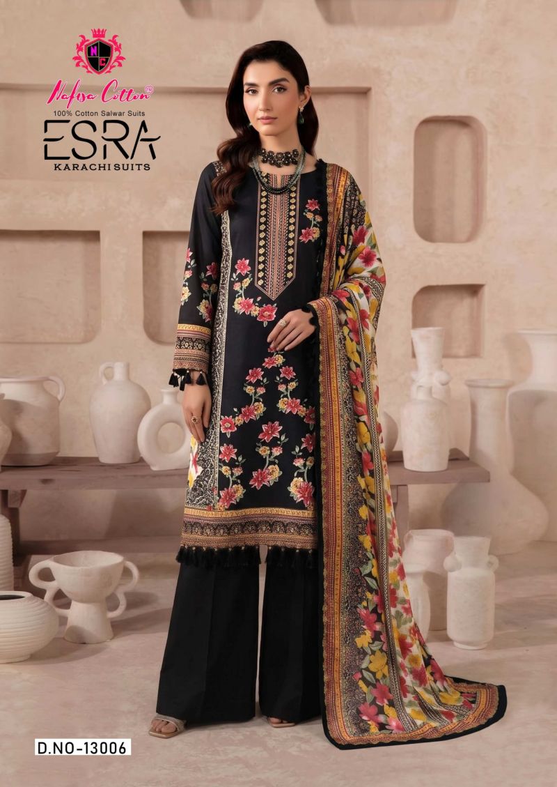 Nafisa Esra Vol 13 Indo Cotton Printed Karachi Dress Material