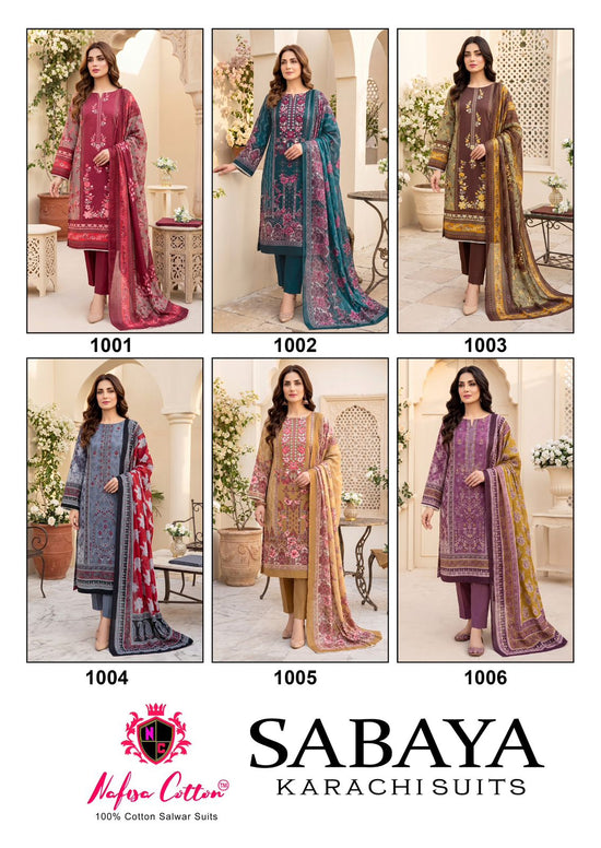 Nafisa Sabaya Vol 1 Readymade Cotton Kurti Pant Dupatta Set - Amrah Wholesale