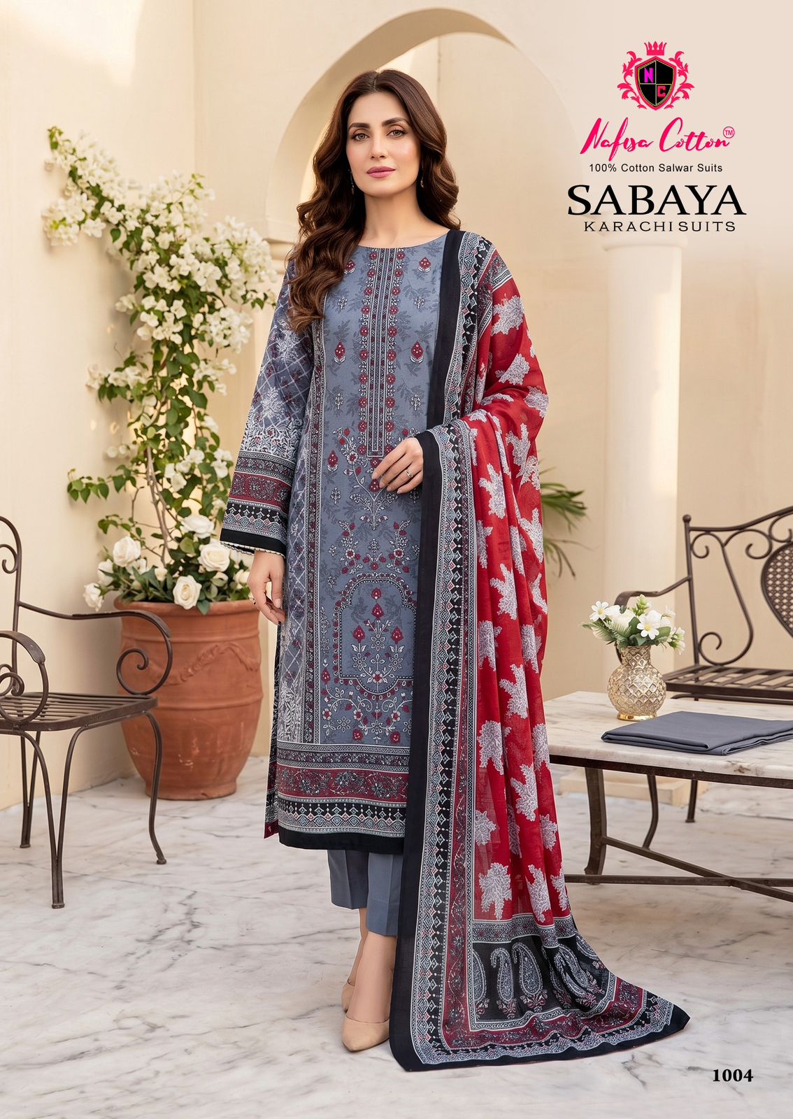 Nafisa Sabaya Vol 1 Readymade Cotton Kurti Pant Dupatta Set - Amrah Wholesale