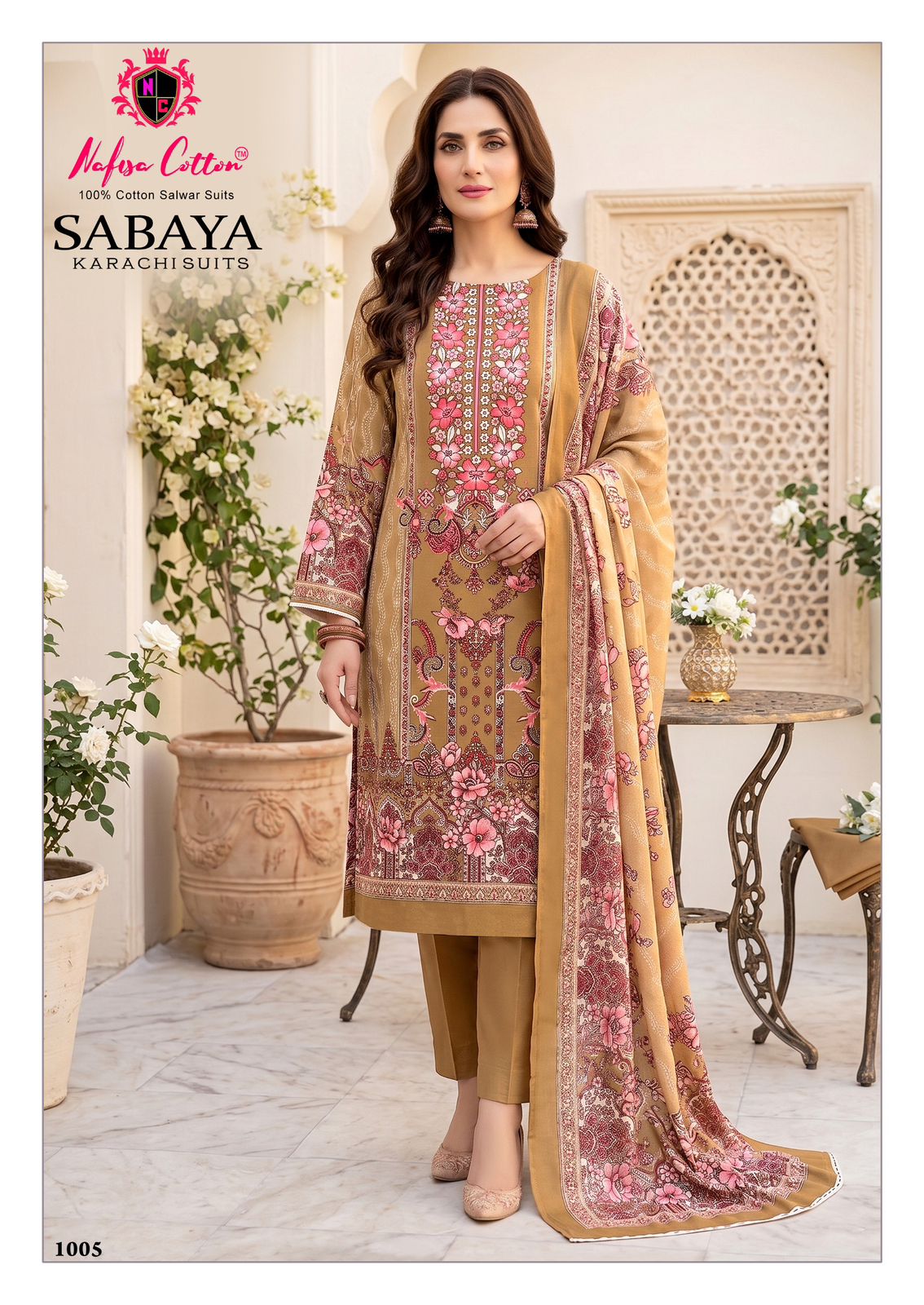 Nafisa Sabaya Vol 1 Readymade Cotton Kurti Pant Dupatta Set - Amrah Wholesale