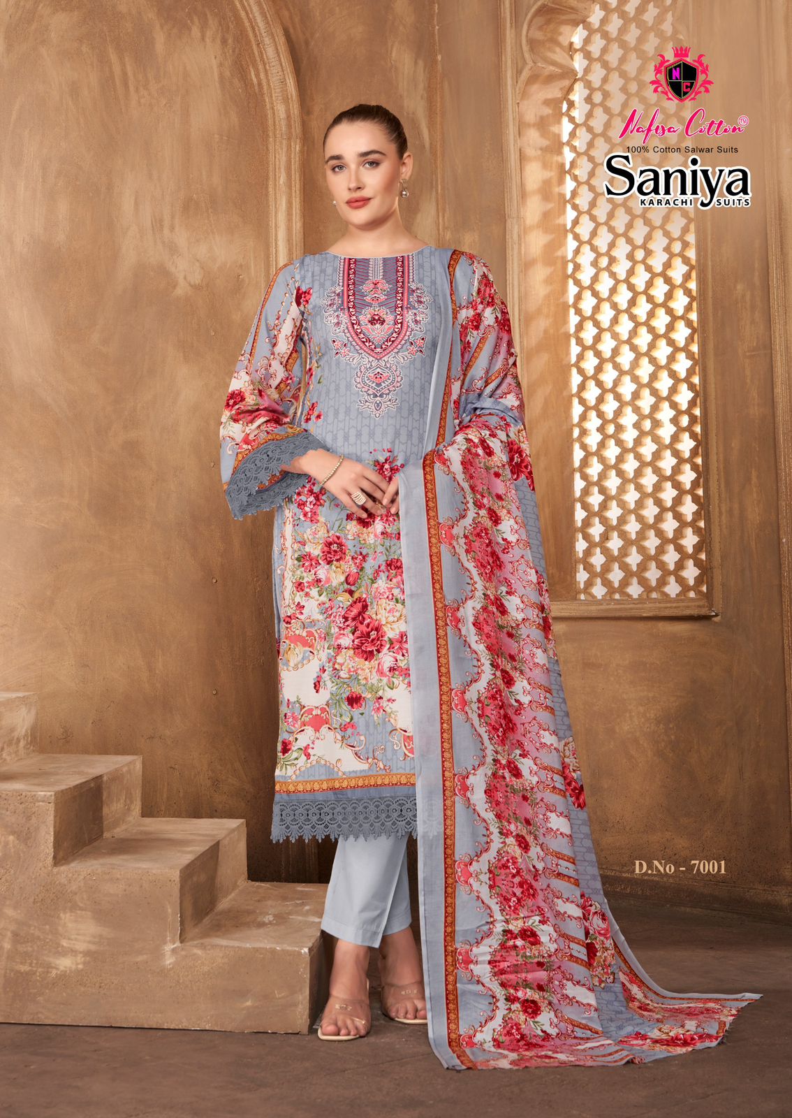 Nafisa Saniya Vol 7 Cotton Digital Printed Pakistani Suit