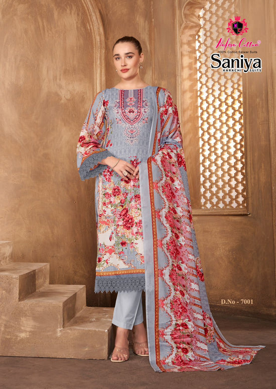 Nafisa Saniya Vol 7 Cotton Digital Printed Pakistani Suit