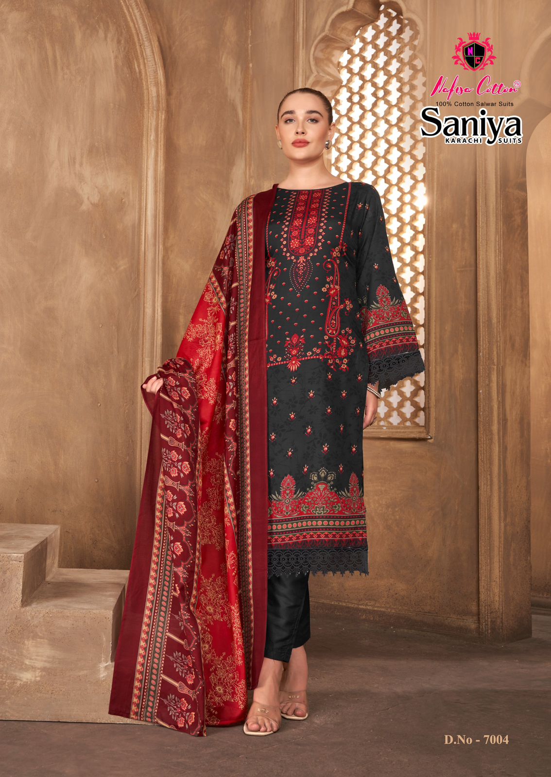 Nafisa Saniya Vol 7 Cotton Digital Printed Pakistani Suit