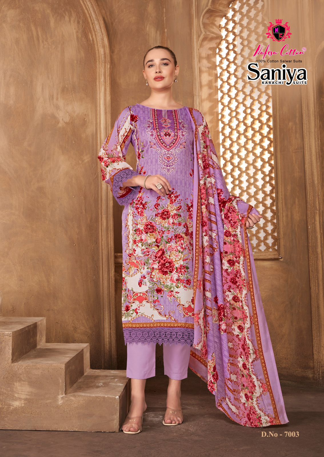 Nafisa Saniya Vol 7 Cotton Digital Printed Pakistani Suit