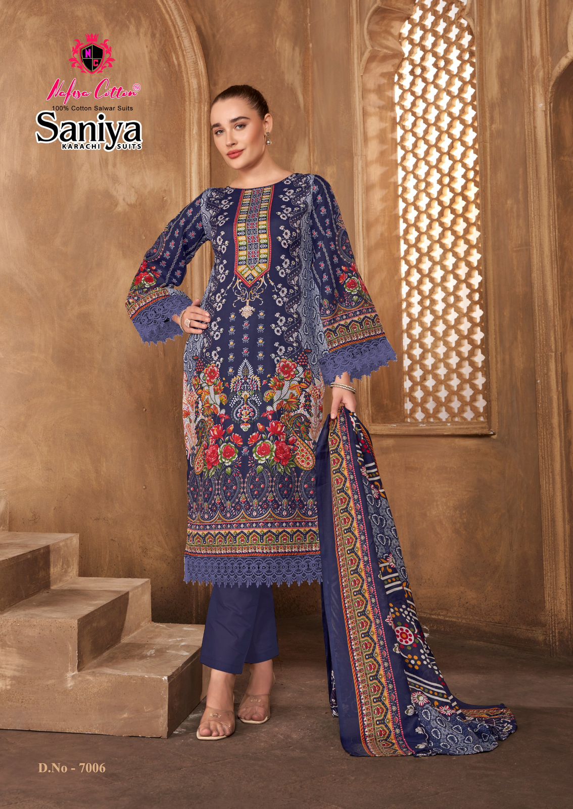 Nafisa Saniya Vol 7 Cotton Digital Printed Pakistani Suit