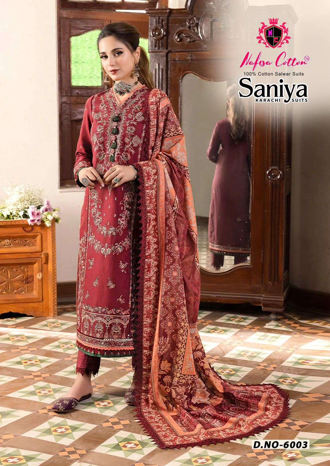 Nafisa Cotton Saniya Karachi Suit Vol-06
