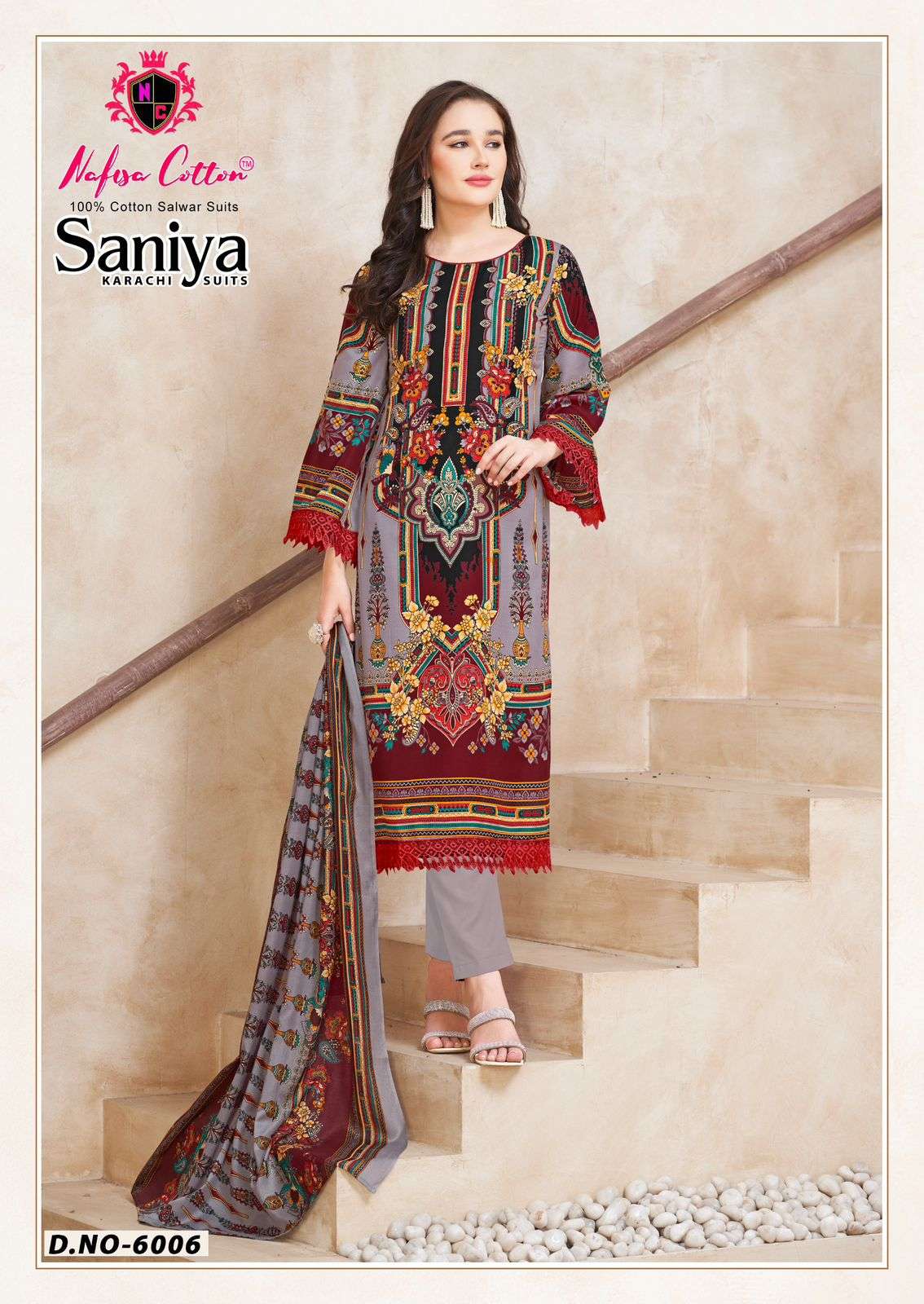 Nafisa Cotton Saniya Karachi Suit Vol-06