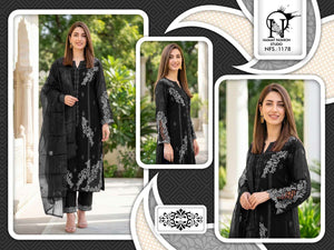 Naimat Fashion NFS-1178 Faux Blooming Embroidered Work Salwar Suit