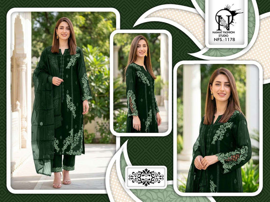 Naimat Fashion NFS-1178 Faux Blooming Embroidered Work Salwar Suit