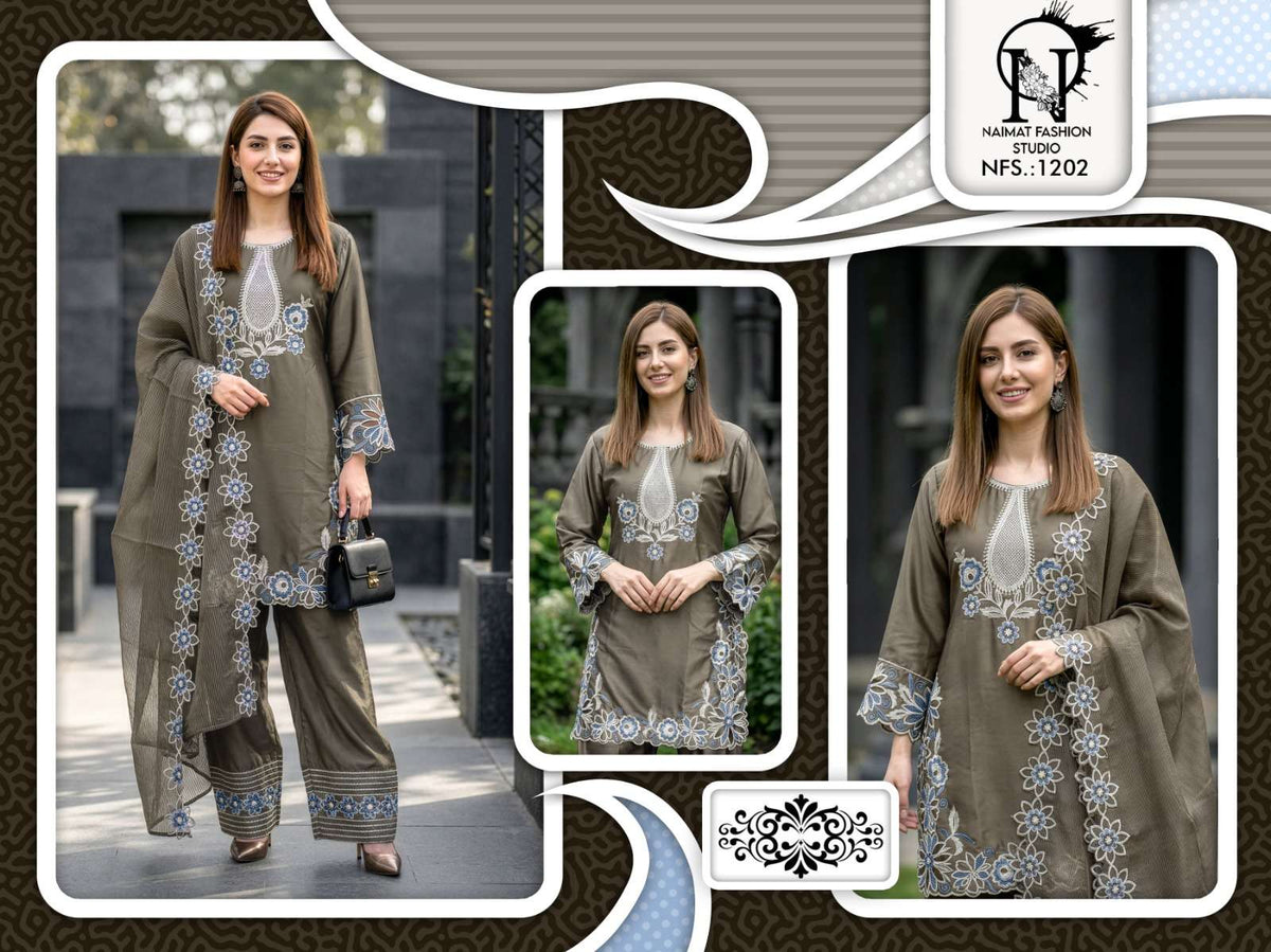 Naimat Fashion NFS - 1202 Pakistani Suit Set - Amrah Wholesale