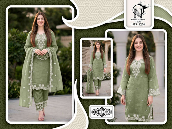 Naimat Fashion NFS - 1204 Pakistani Suit Set - Amrah Wholesale