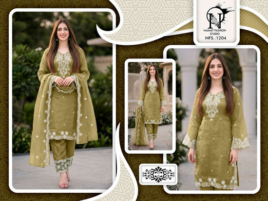 Naimat Fashion NFS - 1204 Pakistani Suit Set - Amrah Wholesale