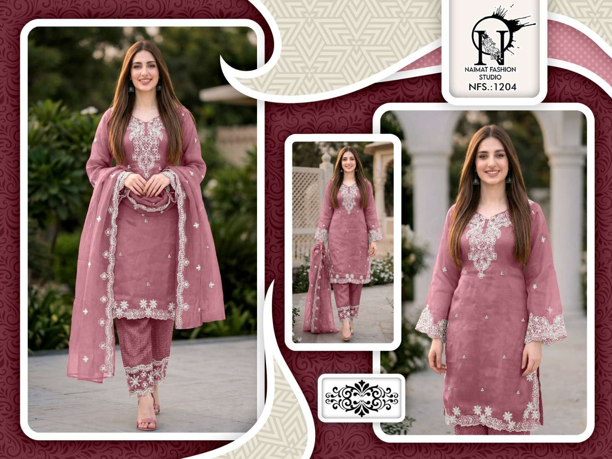 Naimat Fashion NFS - 1204 Pakistani Suit Set - Amrah Wholesale