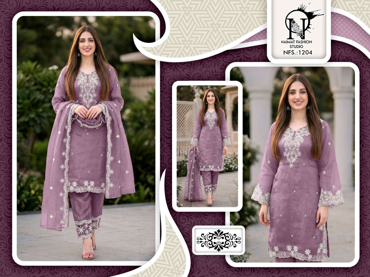 Naimat Fashion NFS - 1204 Pakistani Suit Set - Amrah Wholesale