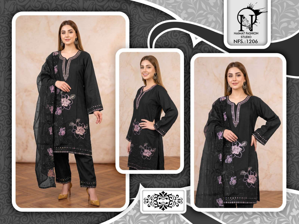 Naimat Fashion NFS - 1206 Pakistani Suit Set - Amrah Wholesale
