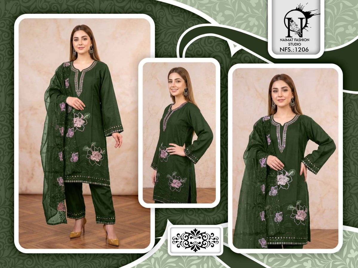 Naimat Fashion NFS - 1206 Pakistani Suit Set - Amrah Wholesale