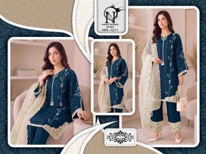 Naimat Fashion NFS-1211 Roman Cotton Embroidery Stitched Pakistani Suit