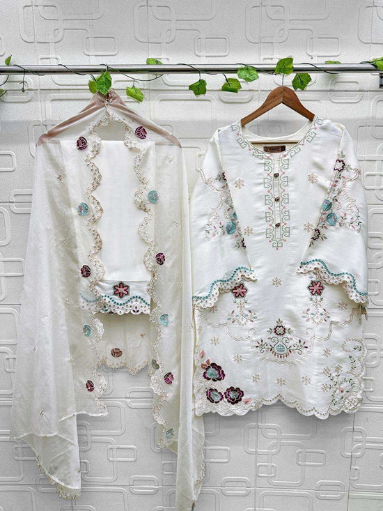 NAIMAT FASHION NFS-1212 Rayon Embroidered Pakistani Suit Set - Amrah Wholesale