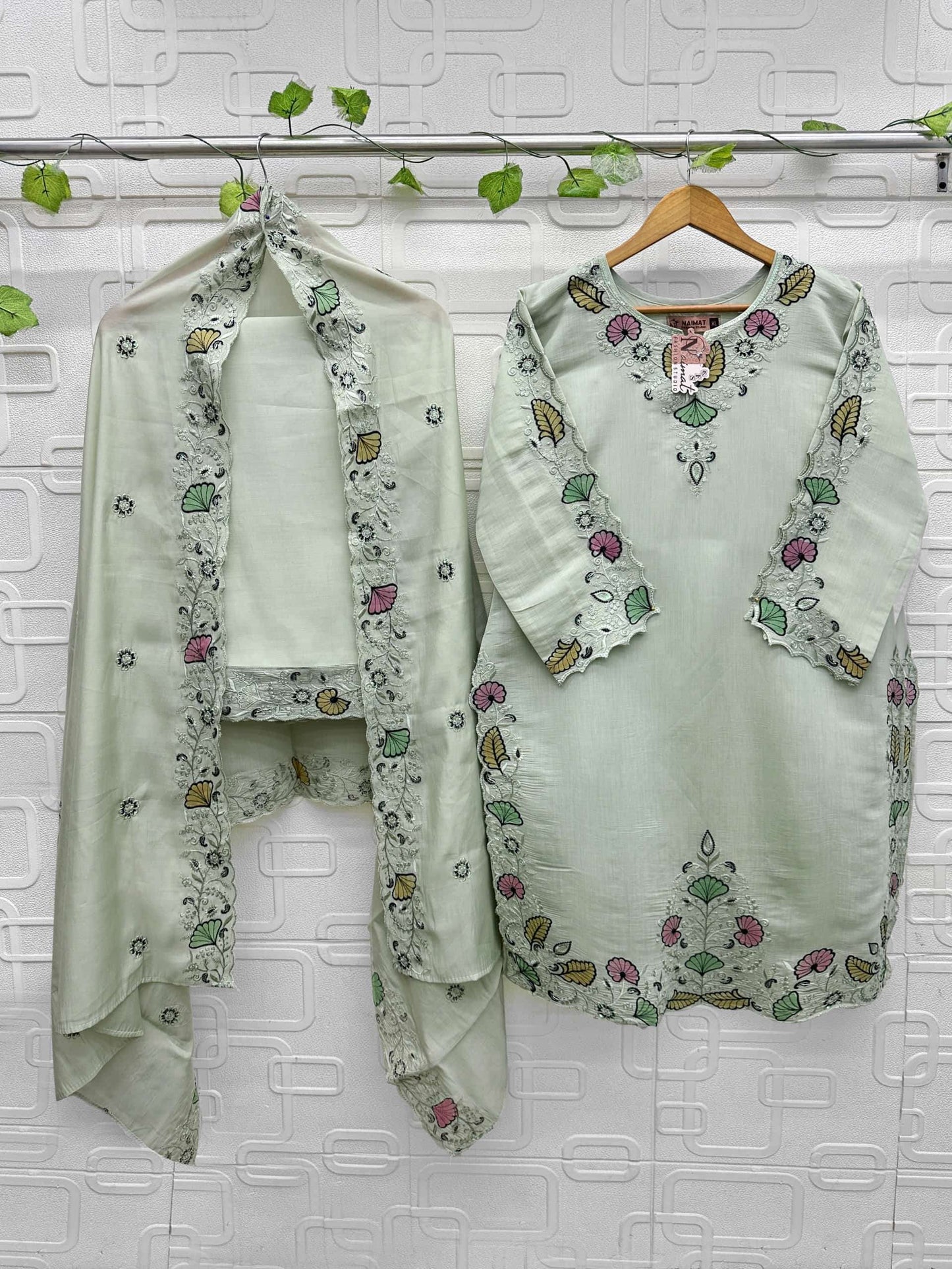 Naimat Fashion NFS - 1213 Cotton Embroidery Pakistani Suit Set