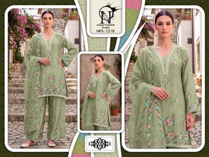 Naimat Fashion NFS - 1218 Chiffon Embroidery Pakistani Suit Set