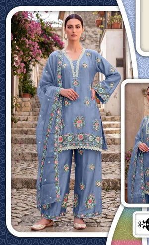 Naimat Fashion NFS - 1218 Chiffon Embroidery Pakistani Suit Set