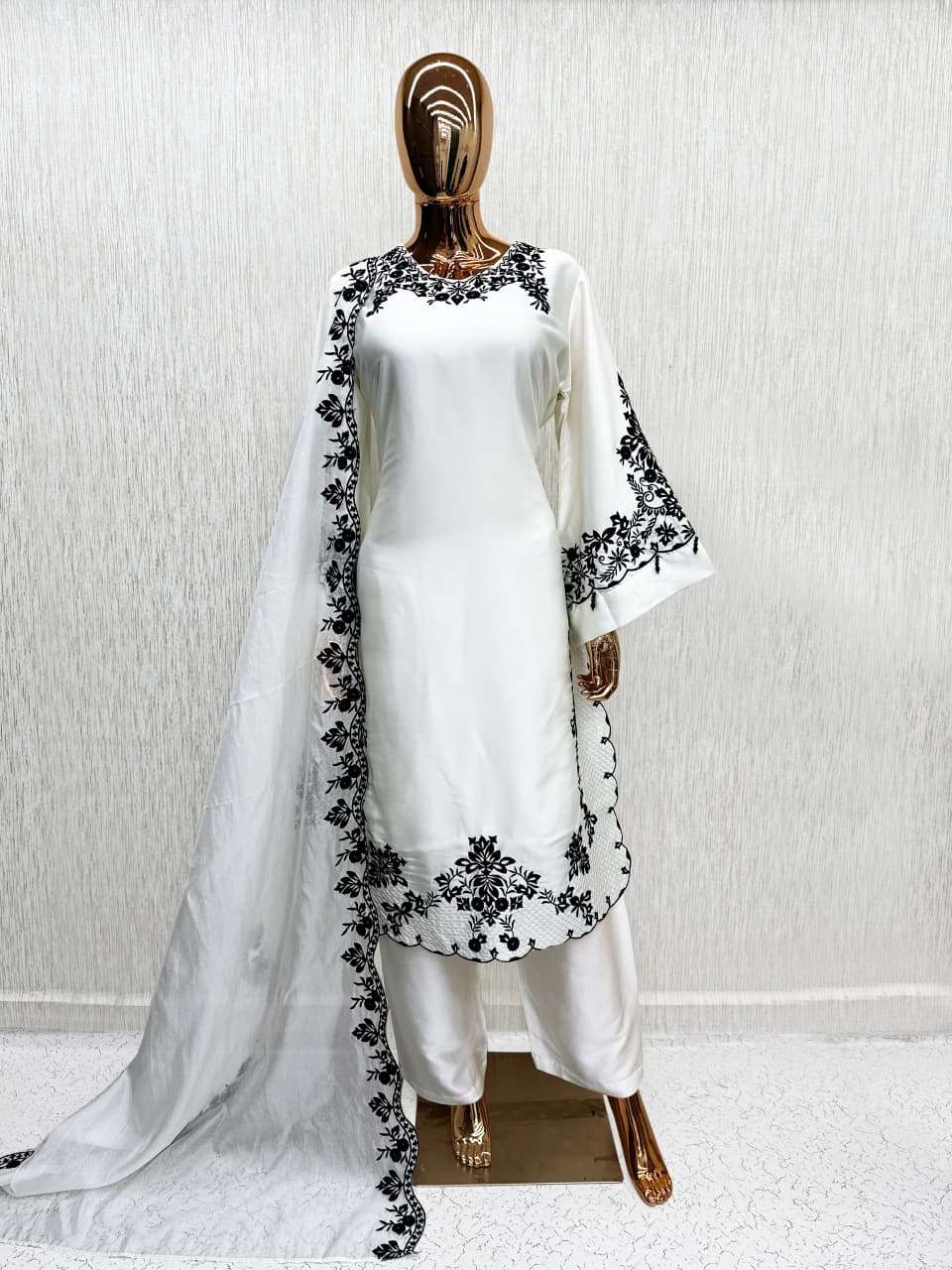 Naimat Fashion NFS-1220 Satin Embroidered Work Salwar Suit