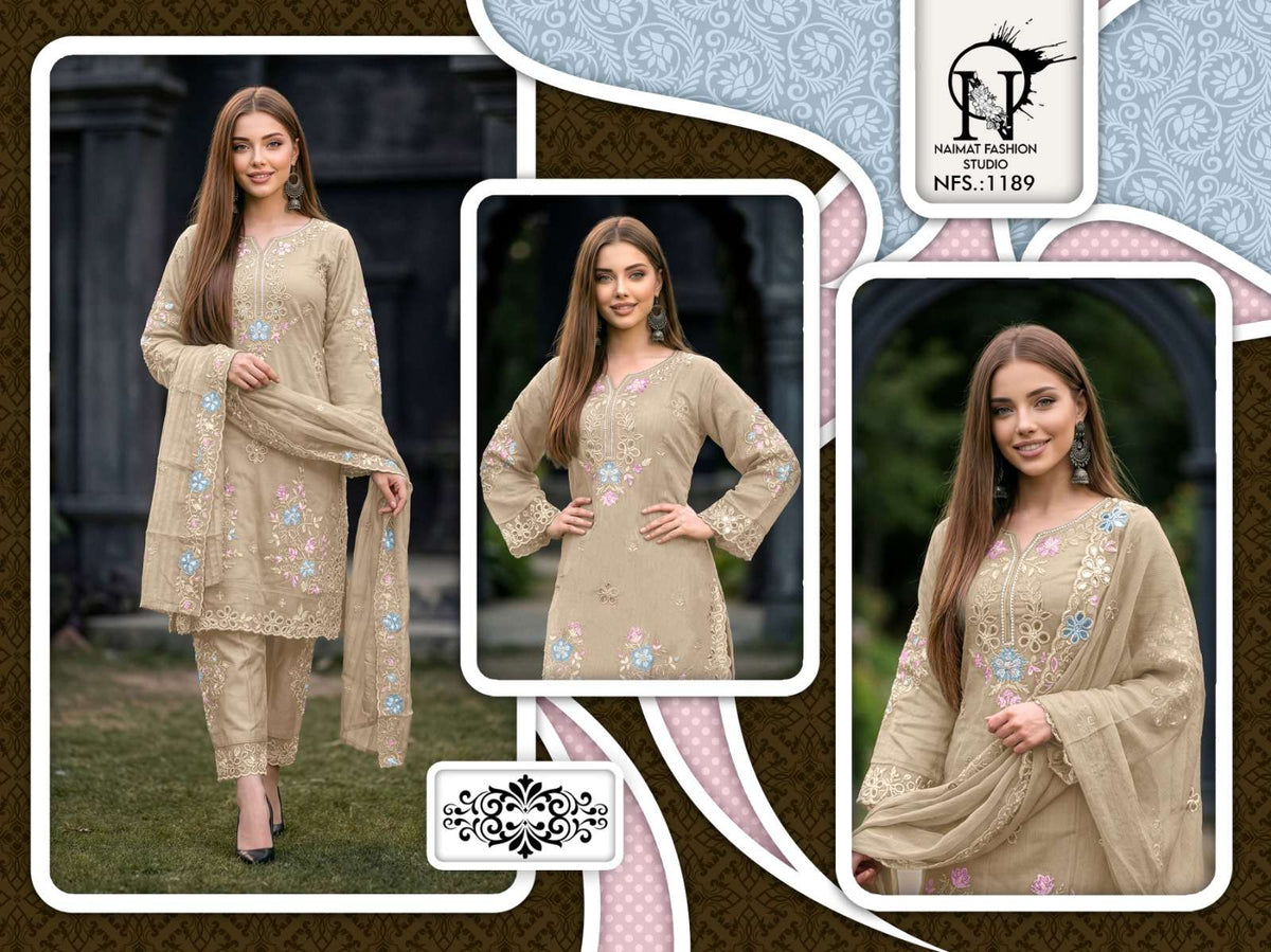 Naimat Fashion NFS - 1189 Pakistani Suit Set - Amrah Wholesale