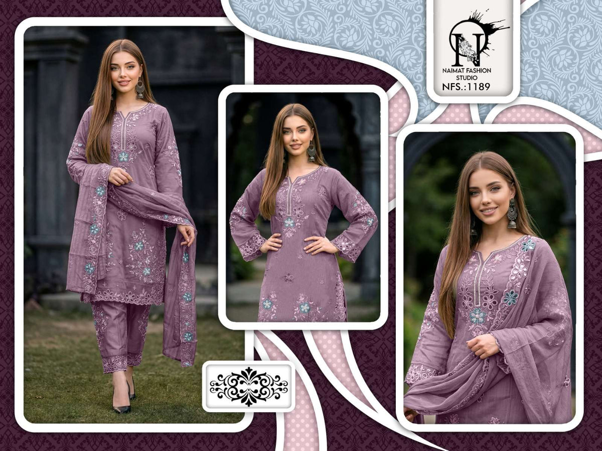Naimat Fashion NFS - 1189 Pakistani Suit Set - Amrah Wholesale