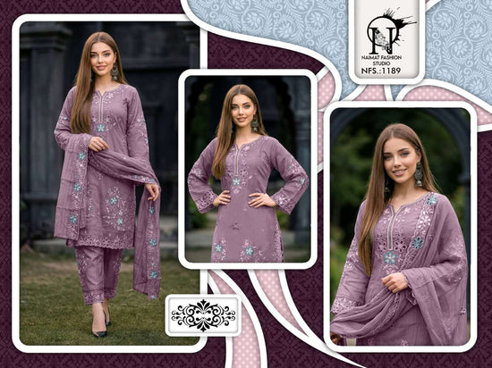 Naimat Fashion NFS - 1189 Pakistani Suit Set - Amrah Wholesale