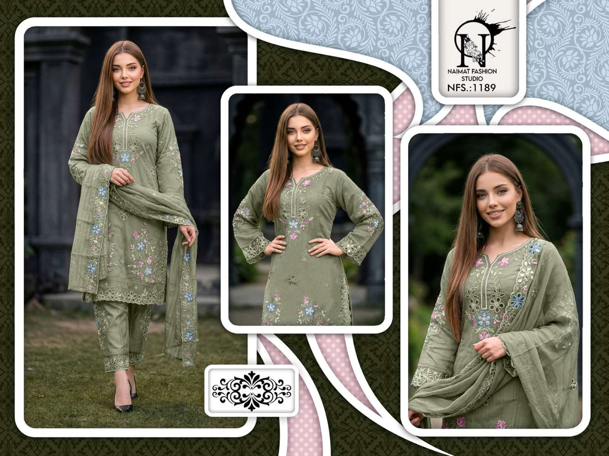 Naimat Fashion NFS - 1189 Pakistani Suit Set - Amrah Wholesale