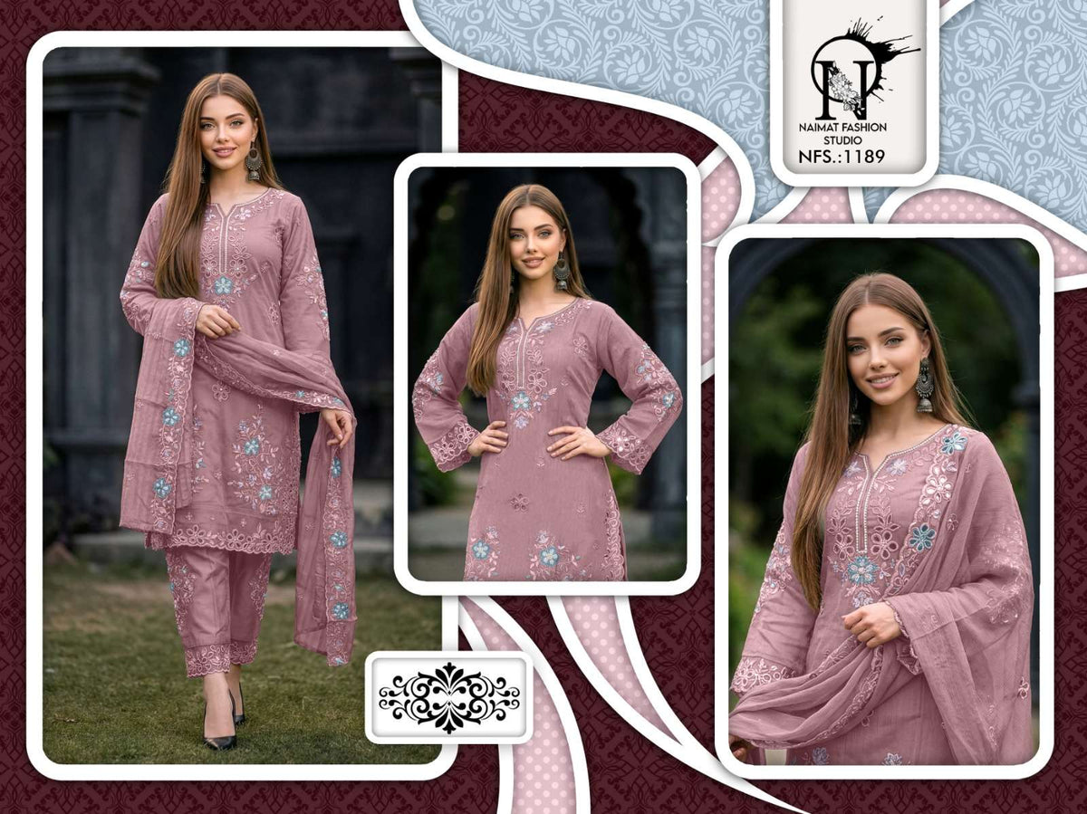 Naimat Fashion NFS - 1189 Pakistani Suit Set - Amrah Wholesale