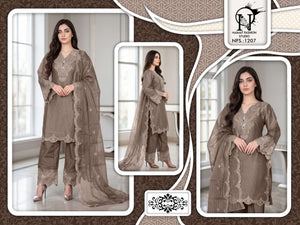 Naimat Fashion NFS-1207 Cotton Embroidered Pakistani Suit Set
