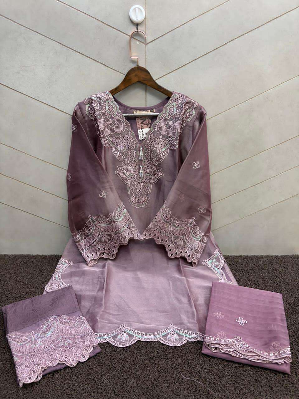 Naimat Fashion NFS-1207 Cotton Embroidered Pakistani Suit Set