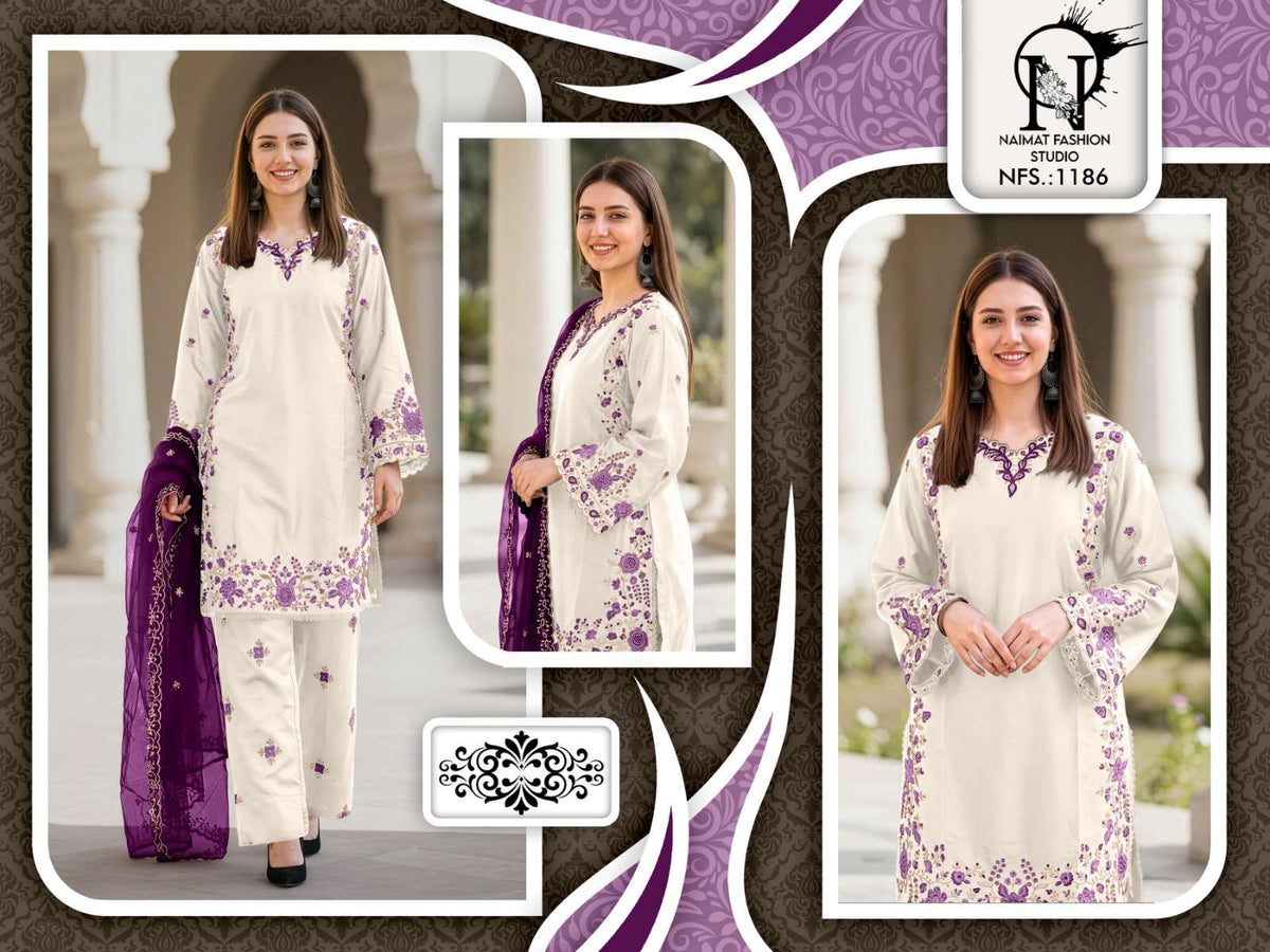 NAIMAT FASHION NFS - 1186 Dress Material - Amrah Wholesale