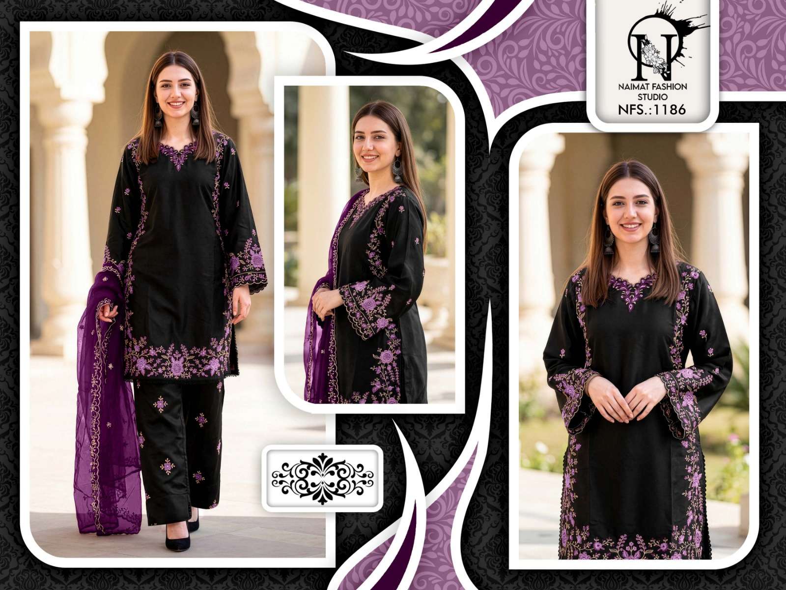 NAIMAT FASHION NFS - 1186 Dress Material - Amrah Wholesale