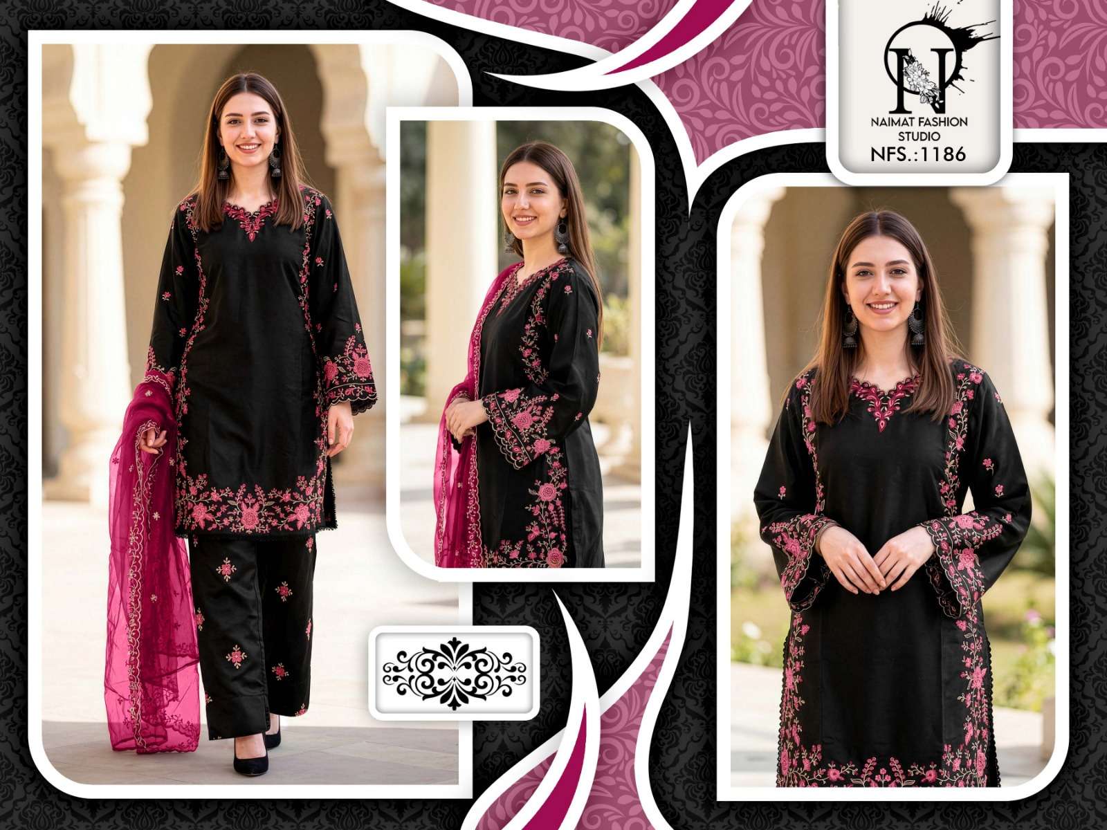 NAIMAT FASHION NFS - 1186 Dress Material - Amrah Wholesale