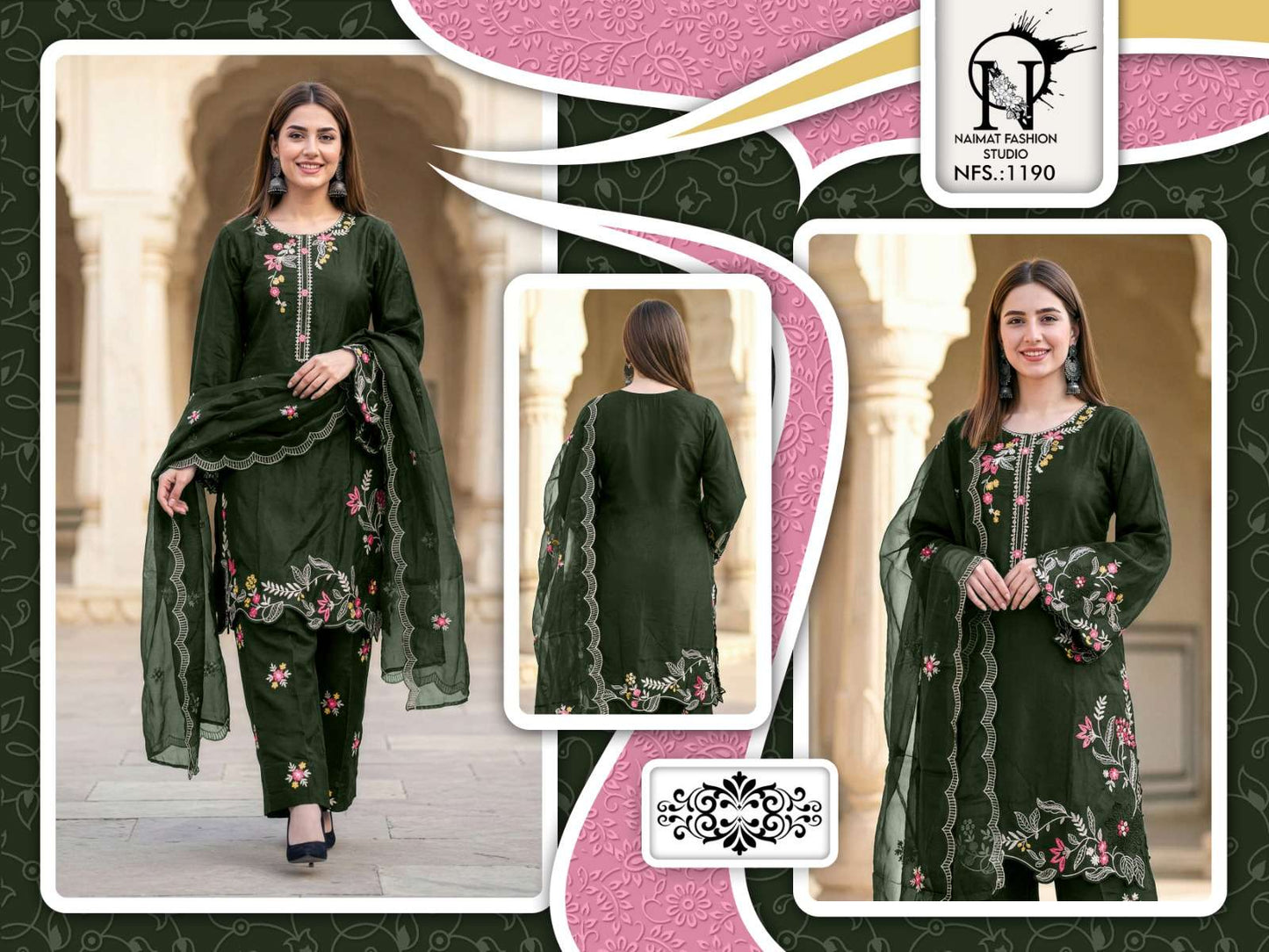 NAIMAT FASHION NFS - 1190 Dress Material - Amrah Wholesale