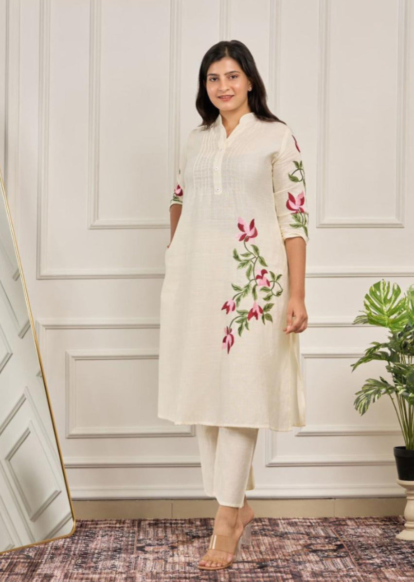 Naisha K 1027 Vertican Kurti Pant Set