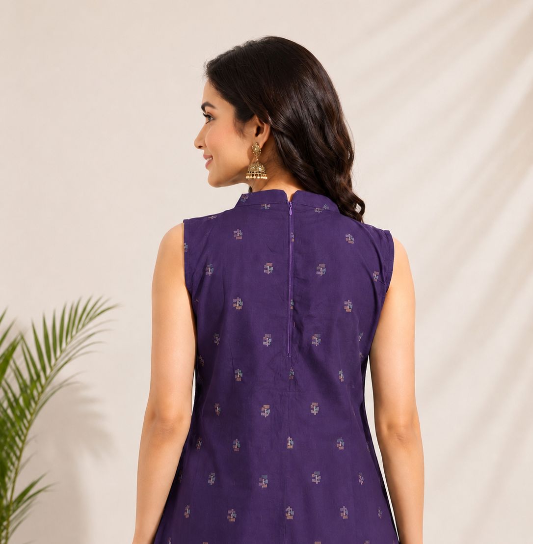 Naisha K 1058 Dhabu Cotton Kurti Pant Set - Amrah Wholesale