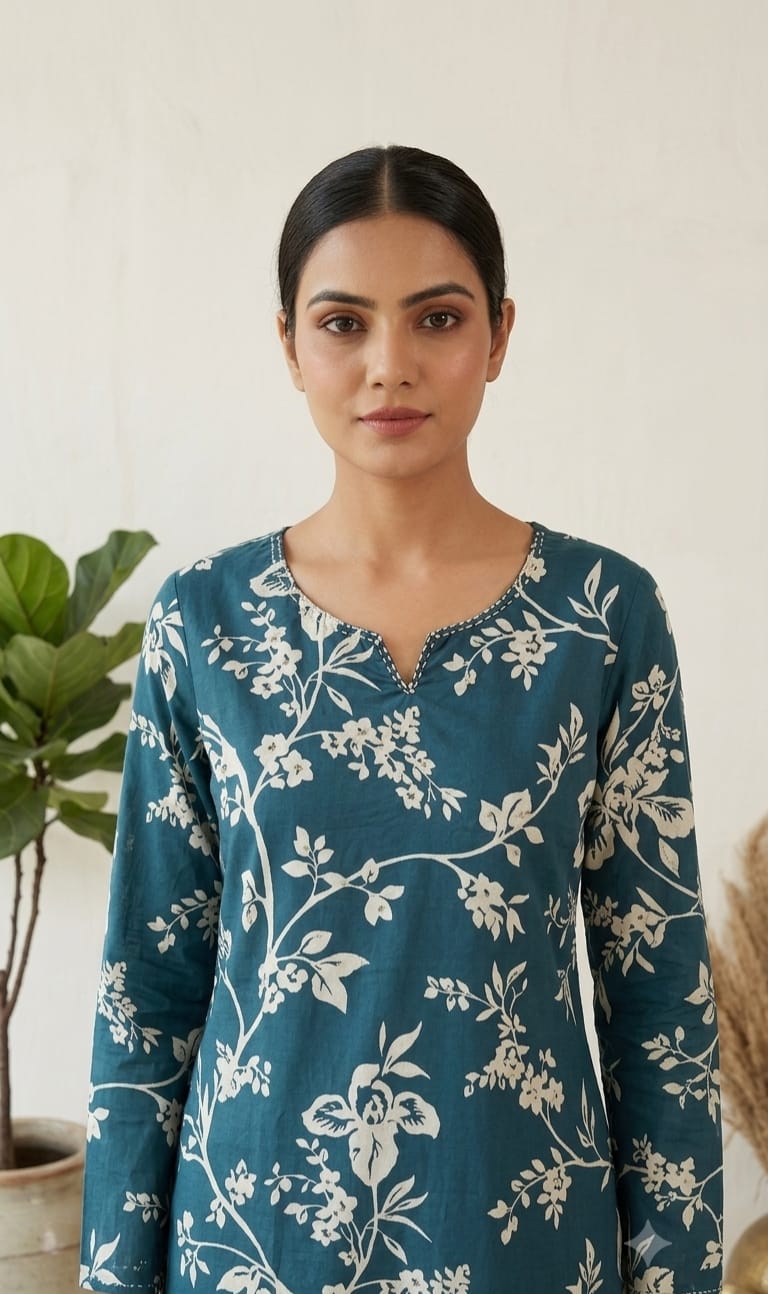 Naisha K 1141 Cotton Printed Co-Ord Set