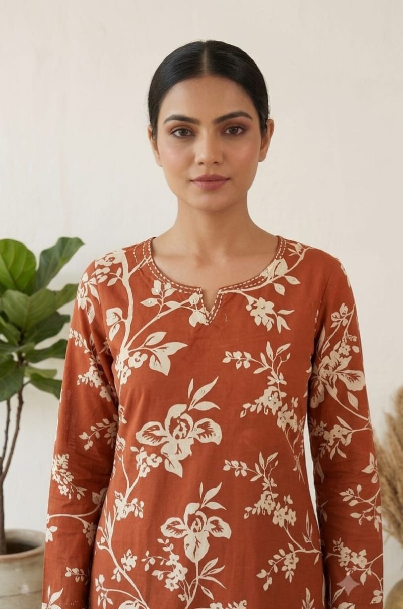 Naisha K 1141 Cotton Printed Co-Ord Set
