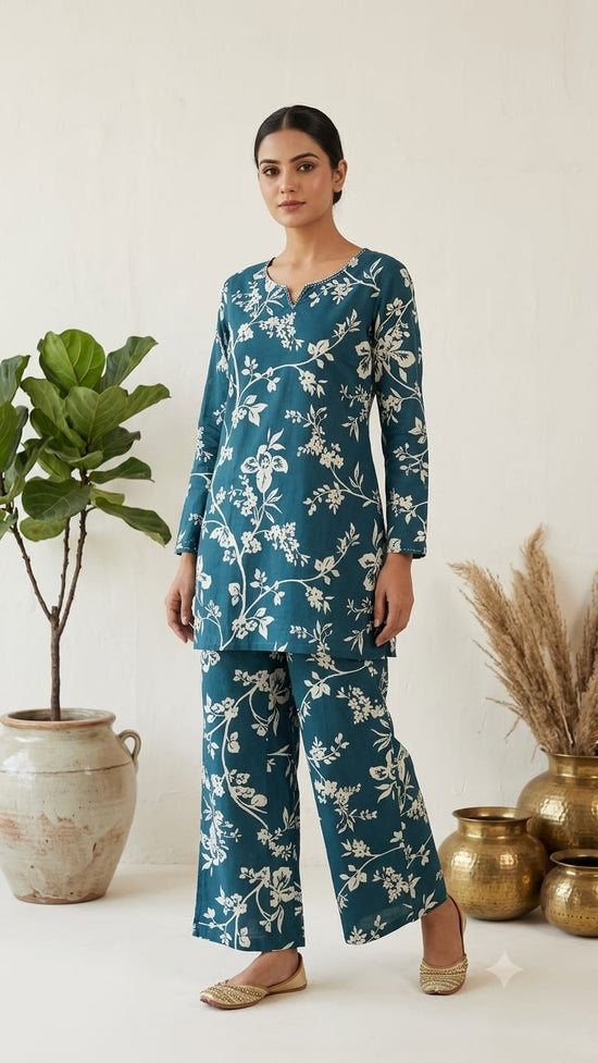 Naisha K 1141 Cotton Printed Co-Ord Set