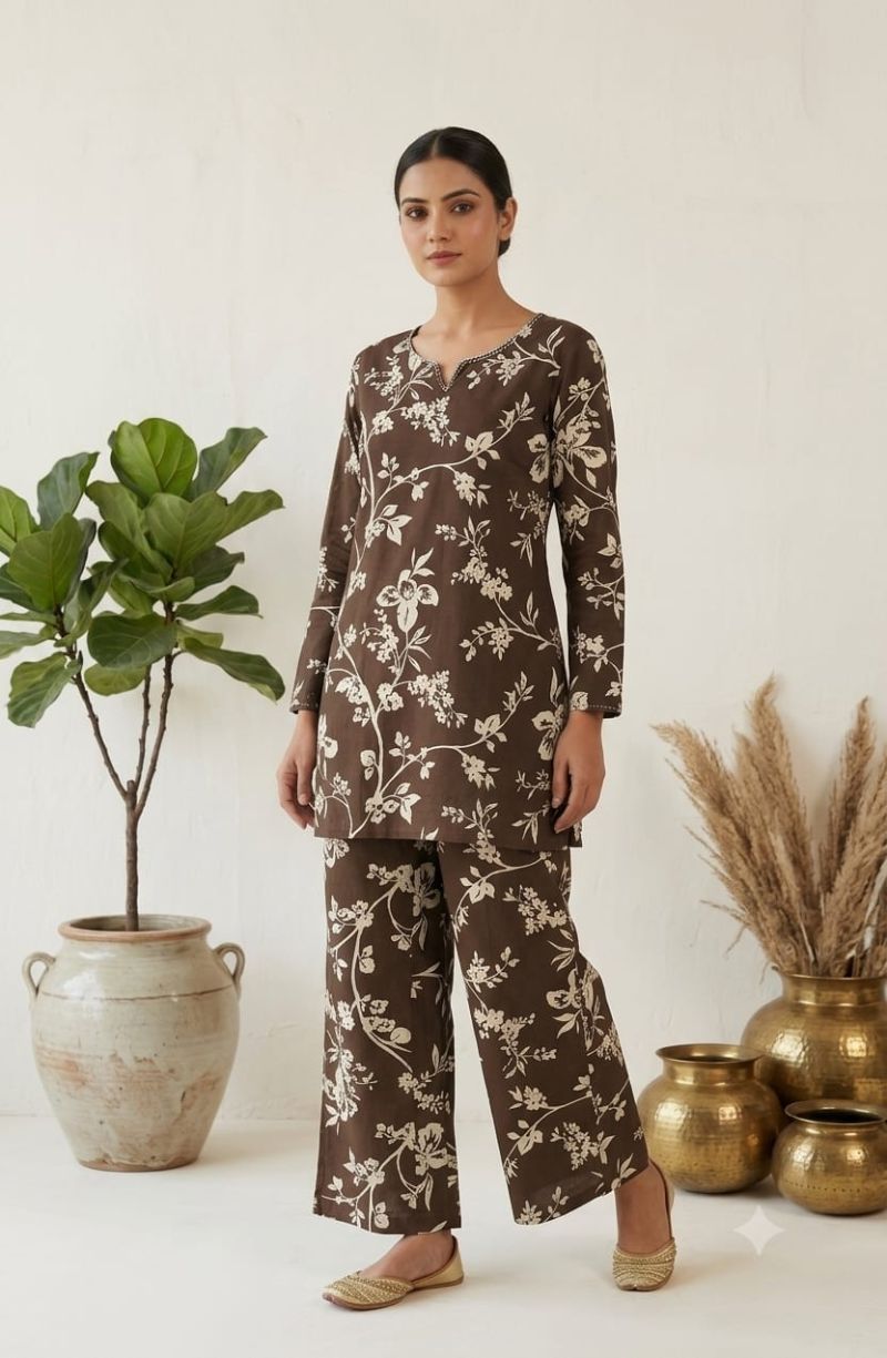 Naisha K 1141 Cotton Printed Co-Ord Set