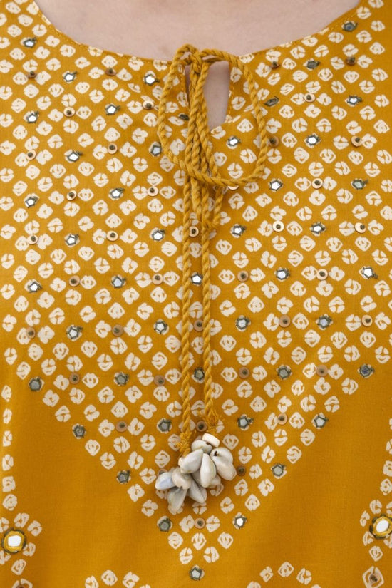 Naisha K 1190 Cotton Bandhani Kurti Pant Dupatta Set