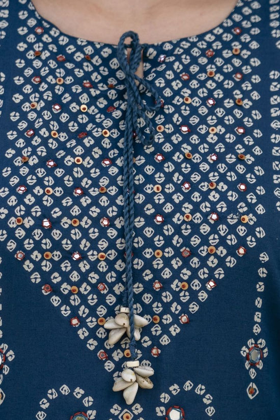 Naisha K 1190 Cotton Bandhani Kurti Pant Dupatta Set