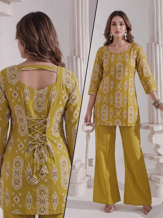 Naisha K 1201 Cotton Discharge Print Co-Ord Set - Amrah Wholesale