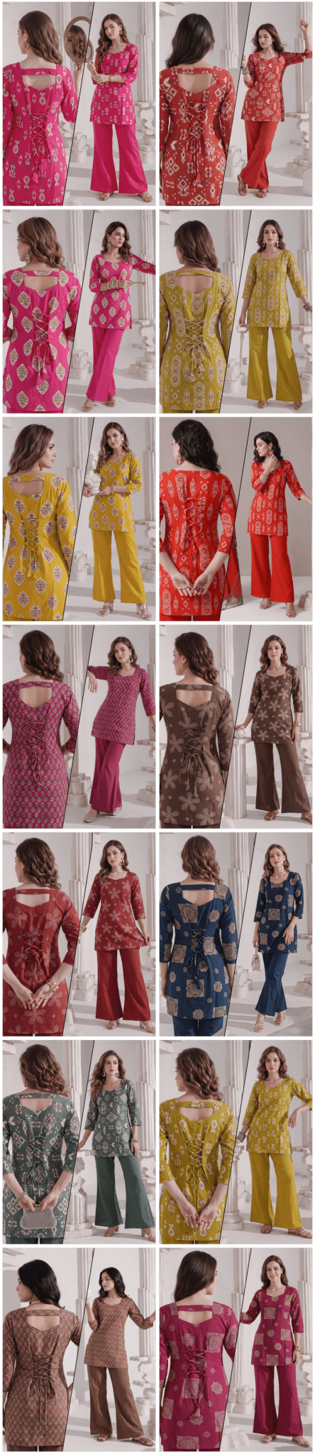 Naisha K 1201 Cotton Discharge Print Co-Ord Set - Amrah Wholesale